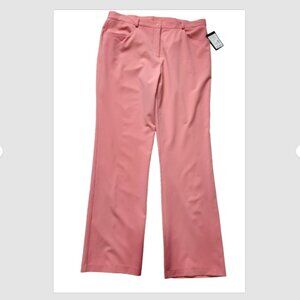 Hiroko Pants Women's Size 16 Wide Leg Pink Trousers Career High Waist Pants